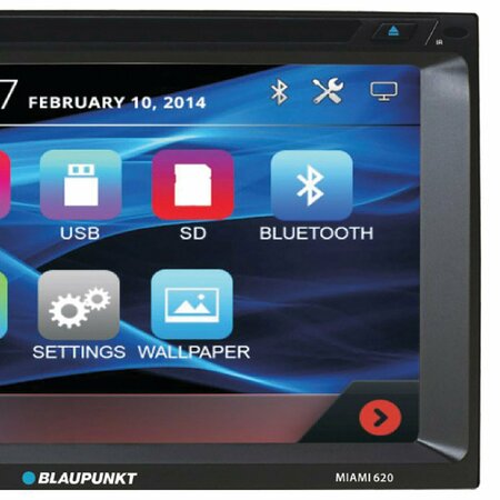 Blaupunkt MIAMI 620 6.2-In. Double-DIN DVD Receiver with Bluetooth MIAMI62